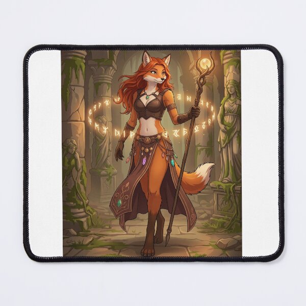 Item preview, furry Fox Sorcerer = AI generated image designed and sold by Prestons Corner.