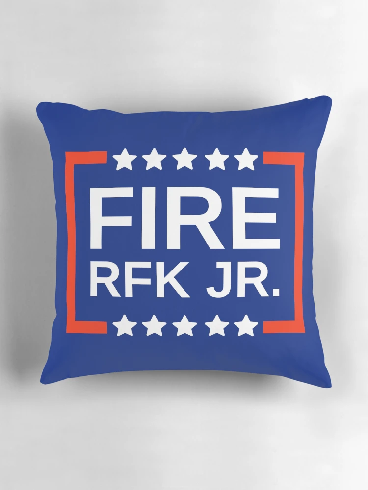 Thumbnail 3 of 4, Pillow, Fire RFK Jr. designed and sold by Rachel the Artist .