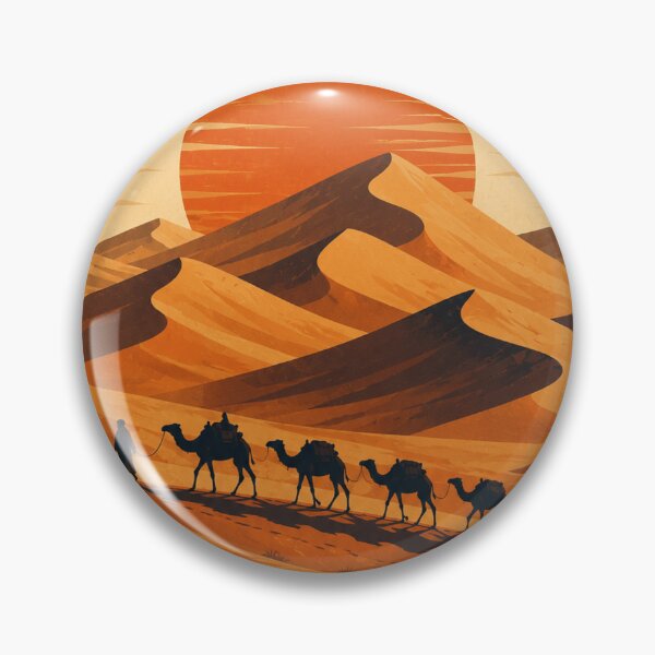 Item preview, Sahara Desert National Park Poster | Morocco Vintage Travel Art designed and sold by Atlas Ink Lab.