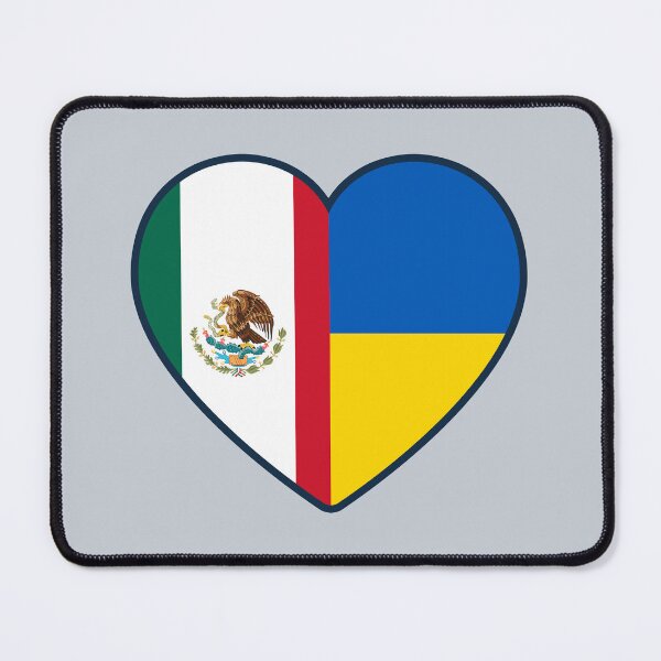 Item preview, Mexico Ukraine | 2 Nations 1 Heart designed and sold by sublimesun.