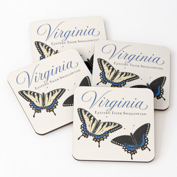 Item preview, Virginia Eastern Tiger Swallowtail Butterfly Poster designed and sold by The-Drip-Studio.