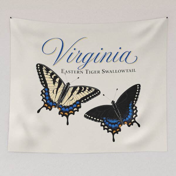 Item preview, Virginia Eastern Tiger Swallowtail Butterfly Poster designed and sold by The-Drip-Studio.