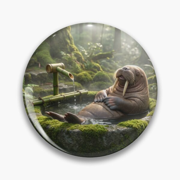 Item preview, Walrus Bathes in Shishi Odoshi designed and sold by Tridentulus.