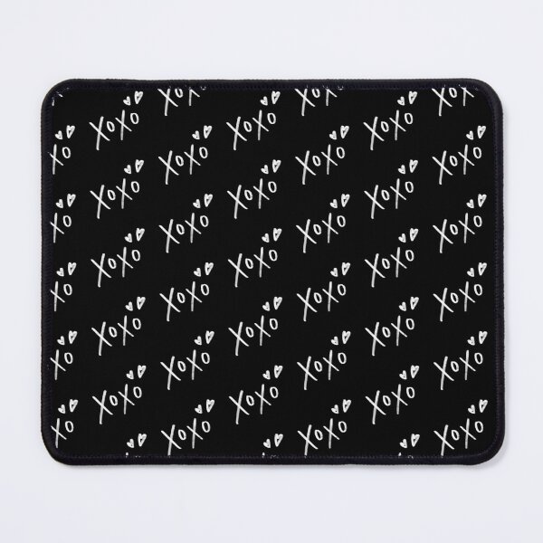 Item preview, XOXO Hand Drawn Lettering - White on Black designed and sold by WajoArt.