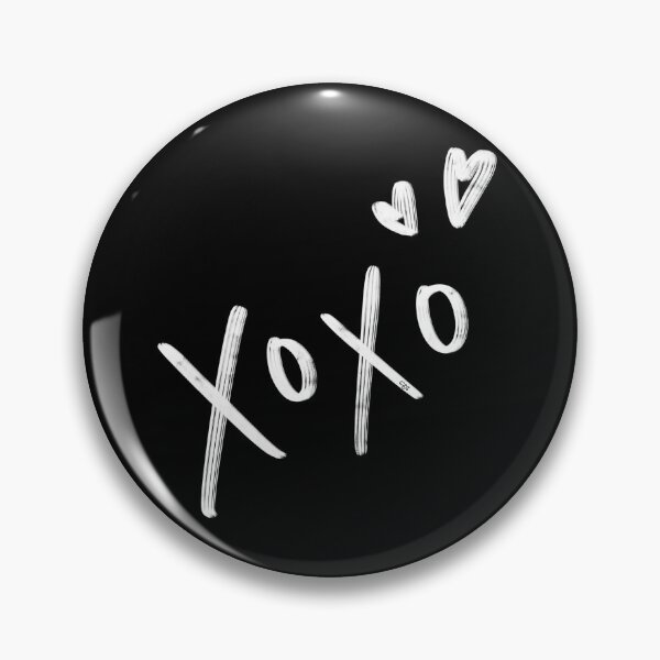 Item preview, XOXO Hand Drawn Lettering - White on Black designed and sold by WajoArt.