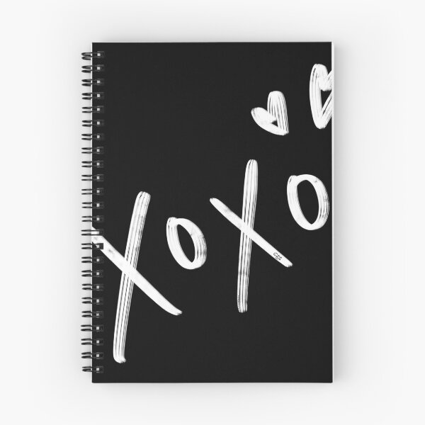 Item preview, XOXO Hand Drawn Lettering - White on Black designed and sold by WajoArt.