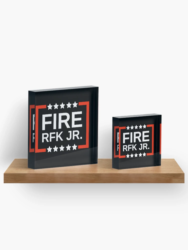 Thumbnail 3 of 5, Acrylic Block, Fire RFK Jr. designed and sold by Rachel the Artist .