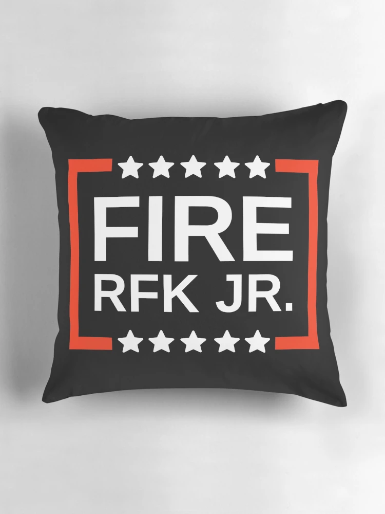 Thumbnail 3 of 4, Pillow, Fire RFK Jr. designed and sold by Rachel the Artist .