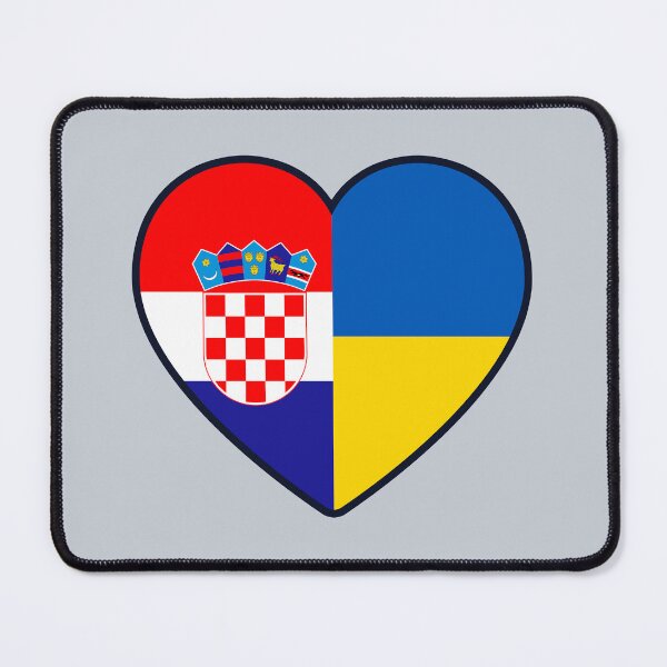 Item preview, Croatia Ukraine | 2 Nations 1 Heart designed and sold by sublimesun.