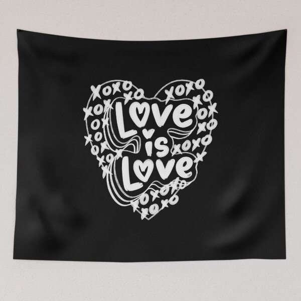 Item preview, Love is Love - White on black designed and sold by WajoArt.