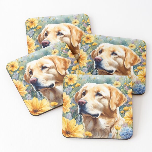 Item preview, Golden Retriever in a Flower Field designed and sold by Wags & Tails.