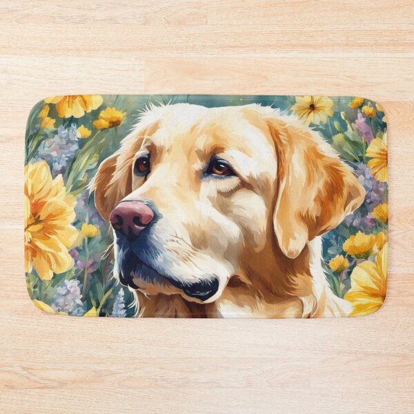 Item preview, Golden Retriever in a Flower Field designed and sold by Wags & Tails.