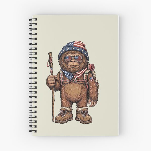 Artikelvorschau, Patriotischer Bigfoot-Wanderer entworfen und verkauft von Roy & Tiffany.