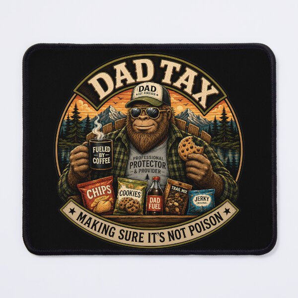 Item preview, Bigfoot Dad Tax, Sasquatch, Fathers Day designed and sold by PastelWingg.