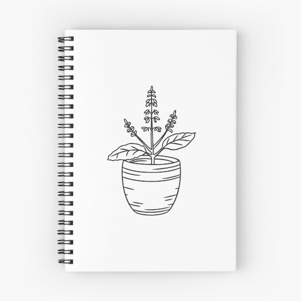 Item preview, Tulsi Plant Growing on Brick Base designed and sold by rasagamastore.