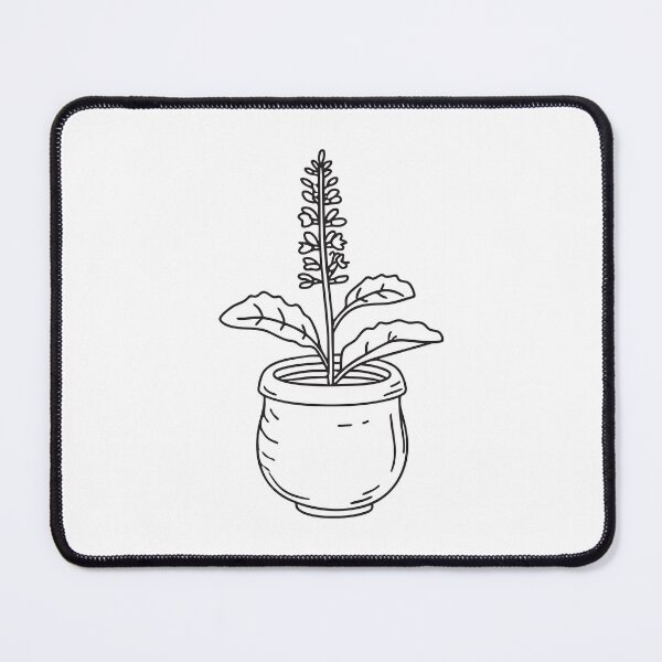 Item preview, Tulsi Plant in Small Clay Pot designed and sold by rasagamastore.