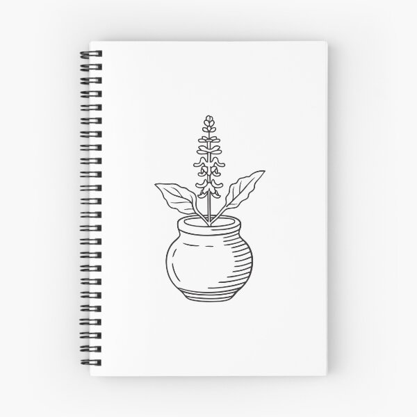 Item preview, Tulsi Plant in Tiny Clay Container designed and sold by rasagamastore.