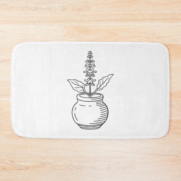 Item preview, Tulsi Plant in Tiny Clay Container designed and sold by rasagamastore.