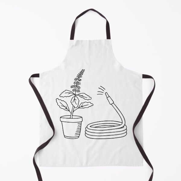 Item preview, A tulsi plant near a coiled garden hose designed and sold by rasagamastore.