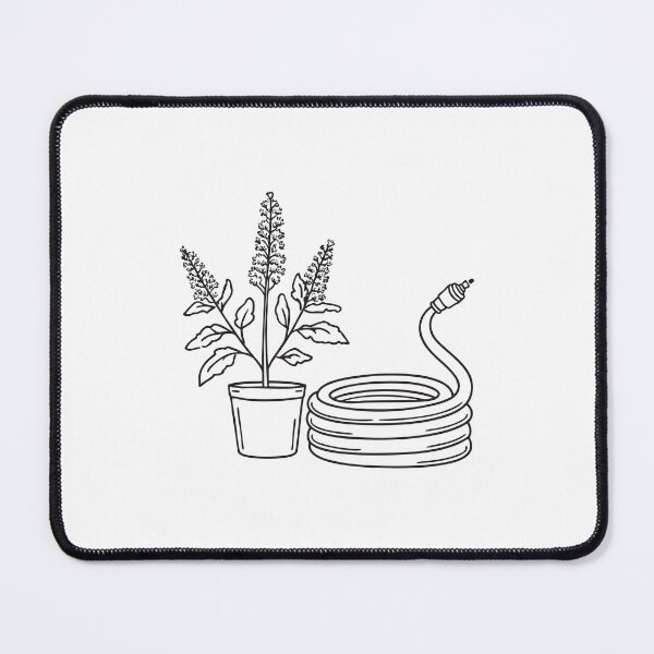 Item preview, Coiled Garden Hose Beside Tulsi Plant designed and sold by rasagamastore.