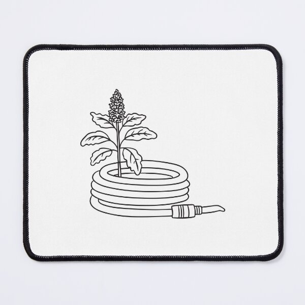 Item preview, Tulsi Plant Beside Rolled Garden Hose designed and sold by rasagamastore.