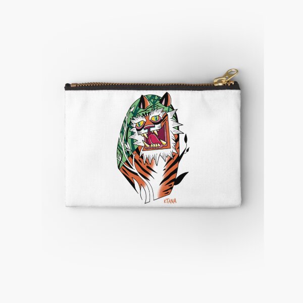 Item preview, Traditional Tattoo Crazy Tiger Head Roaring Illustration designed and sold by ARTBYKTANA.