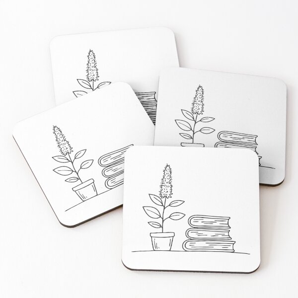 Item preview, Tulsi Plant Beside Stack of Books designed and sold by rasagamastore.