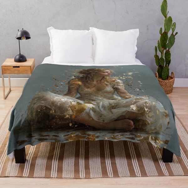 Item preview, Golden Ethereal Spirit Surrounded By Shimmering Dust designed and sold by colorful-white.