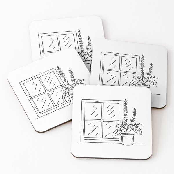 Item preview, Window Frame with Nearby Tulsi Plant designed and sold by rasagamastore.