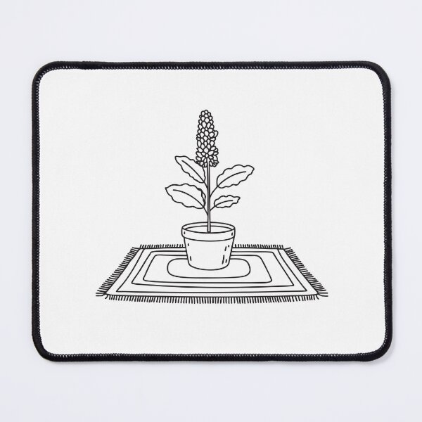 Item preview, Tulsi Plant on Woven Rug Mat designed and sold by rasagamastore.