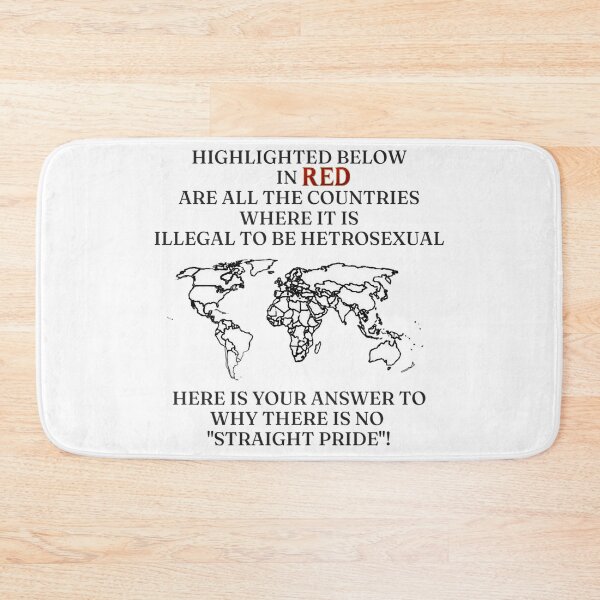 Item preview, HERE'S YOUR ANSWER ✨ –✨ Why There Is No "Straight Pride" - for lighter backgrounds designed and sold by WheelieGdArt.
