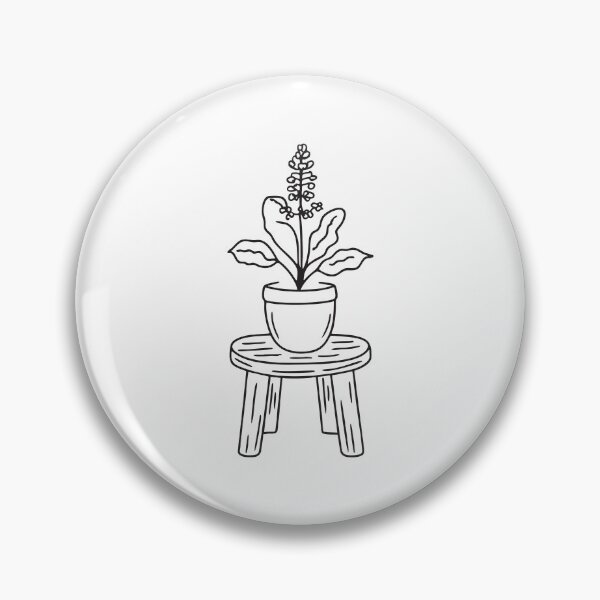 Item preview, Wooden Stool with Tulsi Plant designed and sold by rasagamastore.