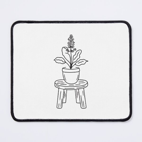 Item preview, Wooden Stool with Tulsi Plant designed and sold by rasagamastore.