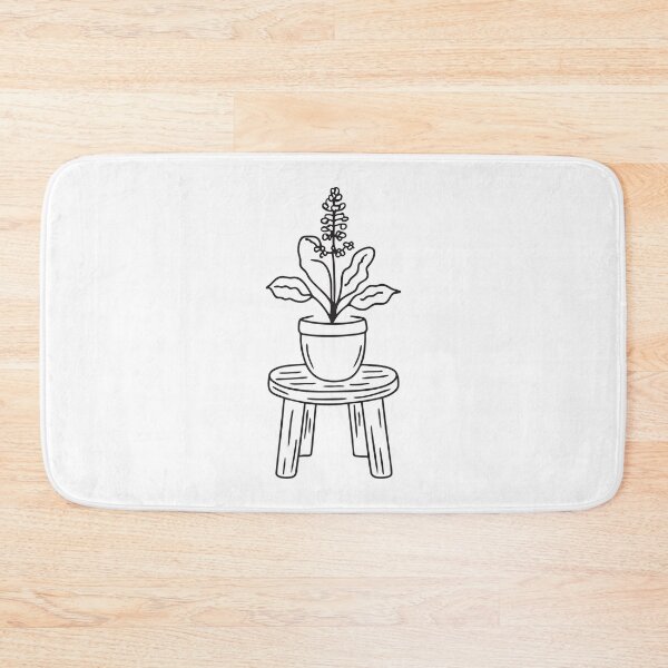 Item preview, Wooden Stool with Tulsi Plant designed and sold by rasagamastore.