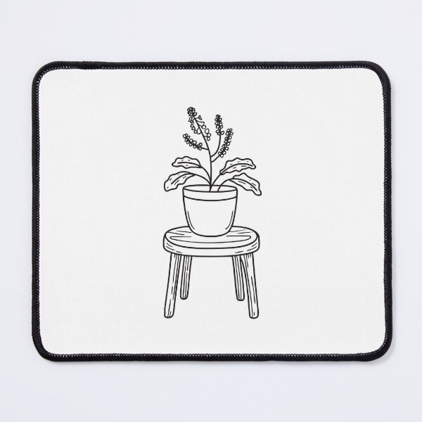 Item preview, Tulsi Plant Resting on Rustic Stool designed and sold by rasagamastore.