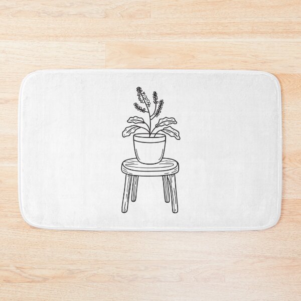 Item preview, Tulsi Plant Resting on Rustic Stool designed and sold by rasagamastore.