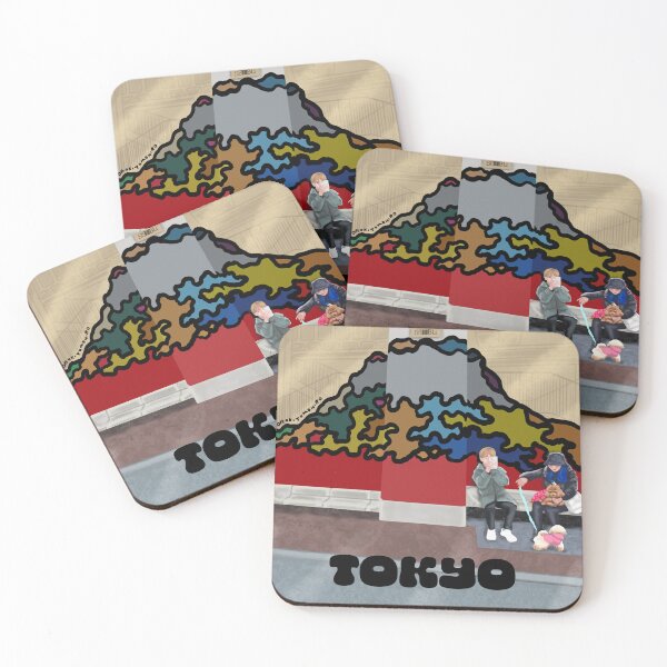 Item preview, Walking in Tokyo Wall Art designed and sold by Pretty Bird Studio.