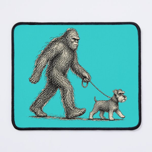 Item preview, Bigfoot Funny Sasquatch Schnauzer Dog designed and sold by PastelWingg.