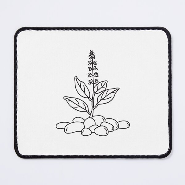 Item preview, Tulsi Plant Encircled by Decorative Pebbles designed and sold by rasagamastore.