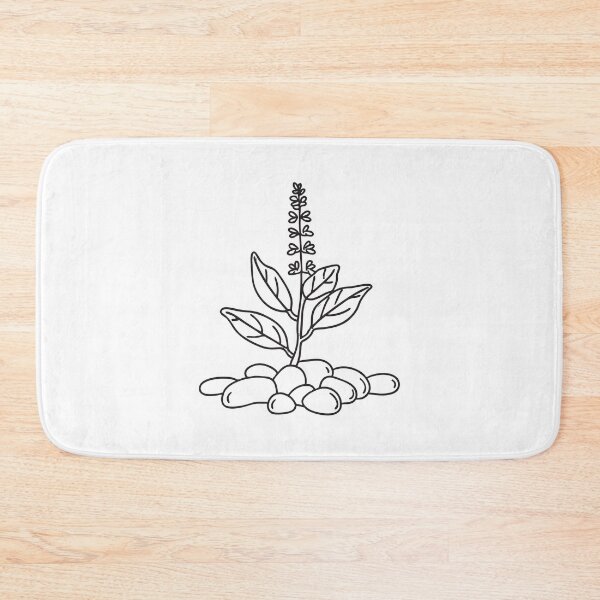 Item preview, Tulsi Plant Encircled by Decorative Pebbles designed and sold by rasagamastore.