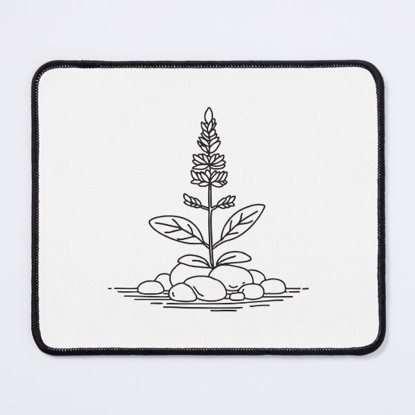 Item preview, Pebbles Around Growing Tulsi Plant designed and sold by rasagamastore.