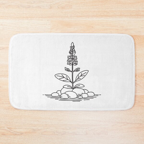 Item preview, Pebbles Around Growing Tulsi Plant designed and sold by rasagamastore.