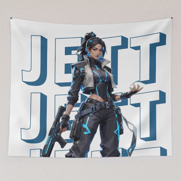 Item preview, VALORANT: JETT V3 (TRANSPARENT NAME) designed and sold by arsitrayals.