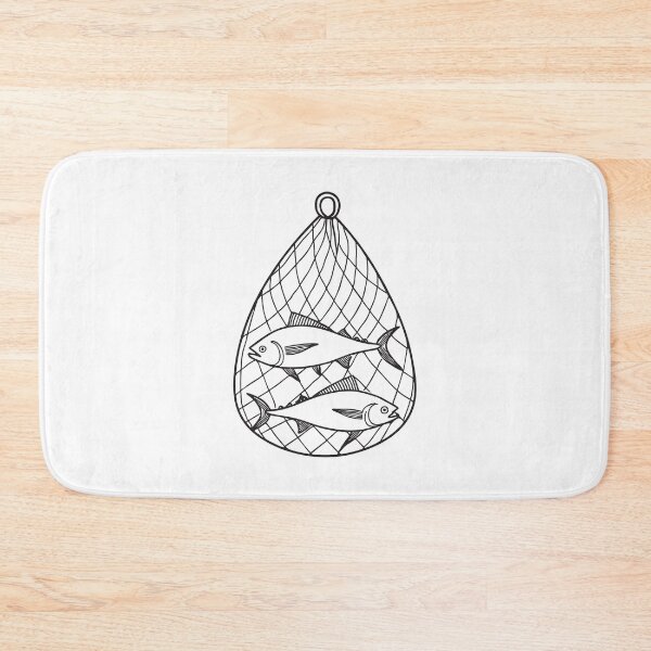 Item preview, Tuna Fish Caught in Fishing Net designed and sold by rasagamastore.