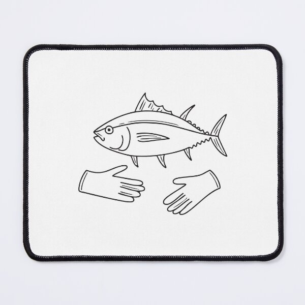 Item preview, Tuna Fish Beside Fishing Gloves designed and sold by rasagamastore.