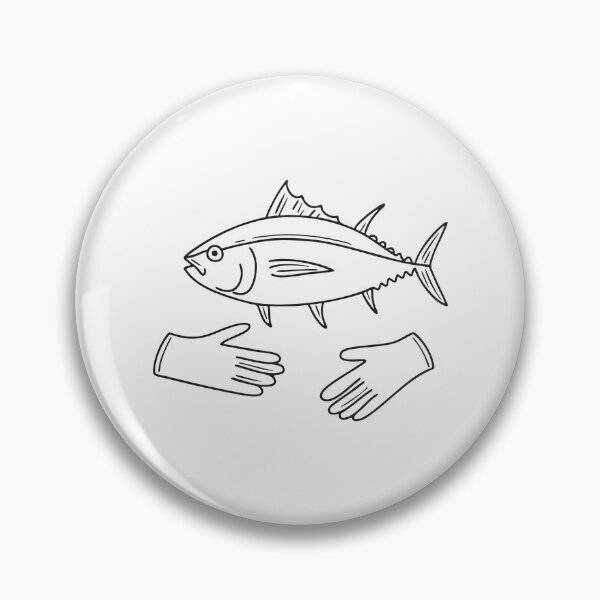 Item preview, Tuna Fish Beside Fishing Gloves designed and sold by rasagamastore.