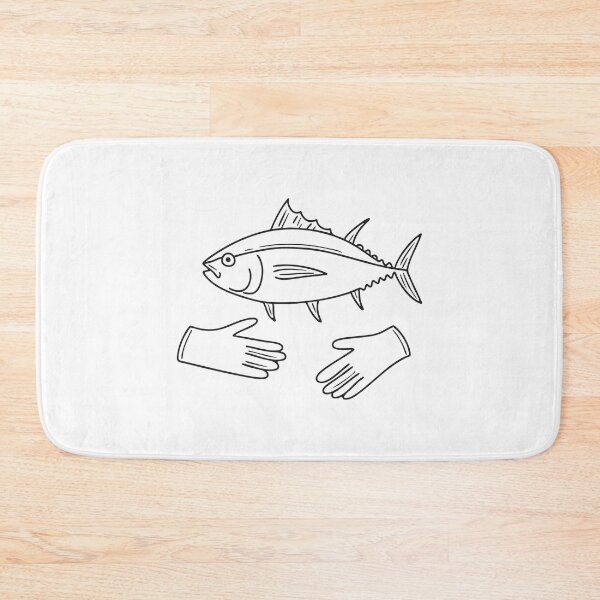 Item preview, Tuna Fish Beside Fishing Gloves designed and sold by rasagamastore.