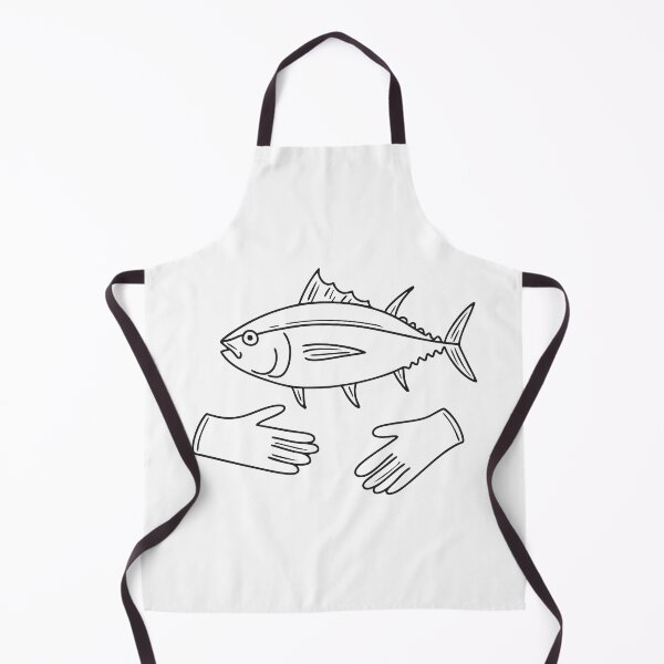 Item preview, Tuna Fish Beside Fishing Gloves designed and sold by rasagamastore.