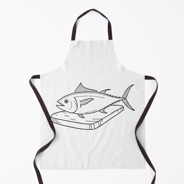 Item preview, Tuna Fish on Wooden Chopping Board designed and sold by rasagamastore.
