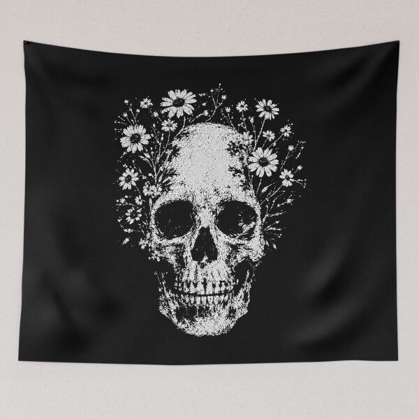 Item preview, Boho Floral Skull designed and sold by PastelWingg.